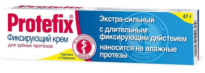 Протефикс крем фиксирующий д/зубных протезов экстра-сильный 40мл