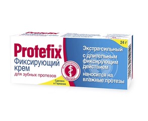 Протефикс крем фиксирующий д/зубных протезов экстра-сильный 20мл