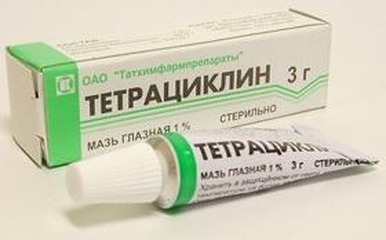 Тетрациклин мазь глазн. 1% 3г №1