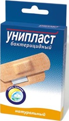 Пластырь бактерицидный Унипласт натуральный 1,9х7,2см №20  (ткан)