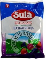 Леденцы зула с вит С б/сахара лесная ягода 60г